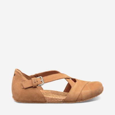 Teva Mahonia Mary Jane - Women's Teva Slip Ons - Brown | India (UORQ05784)